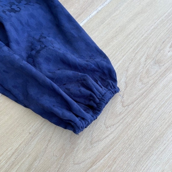 ASTR The Label Sweetheart Ruffle Front Mini Dress Size XS Navy Blue - Picture 7 of 14